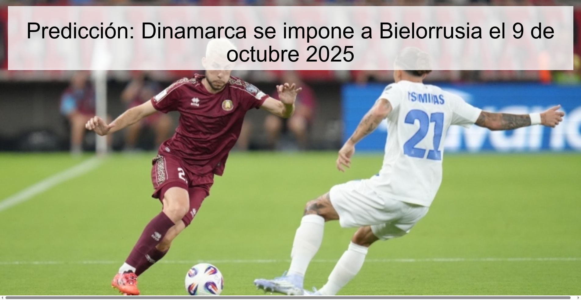 Predicción: Dinamarca se impone a Bielorrusia el 9 de octubre 2025