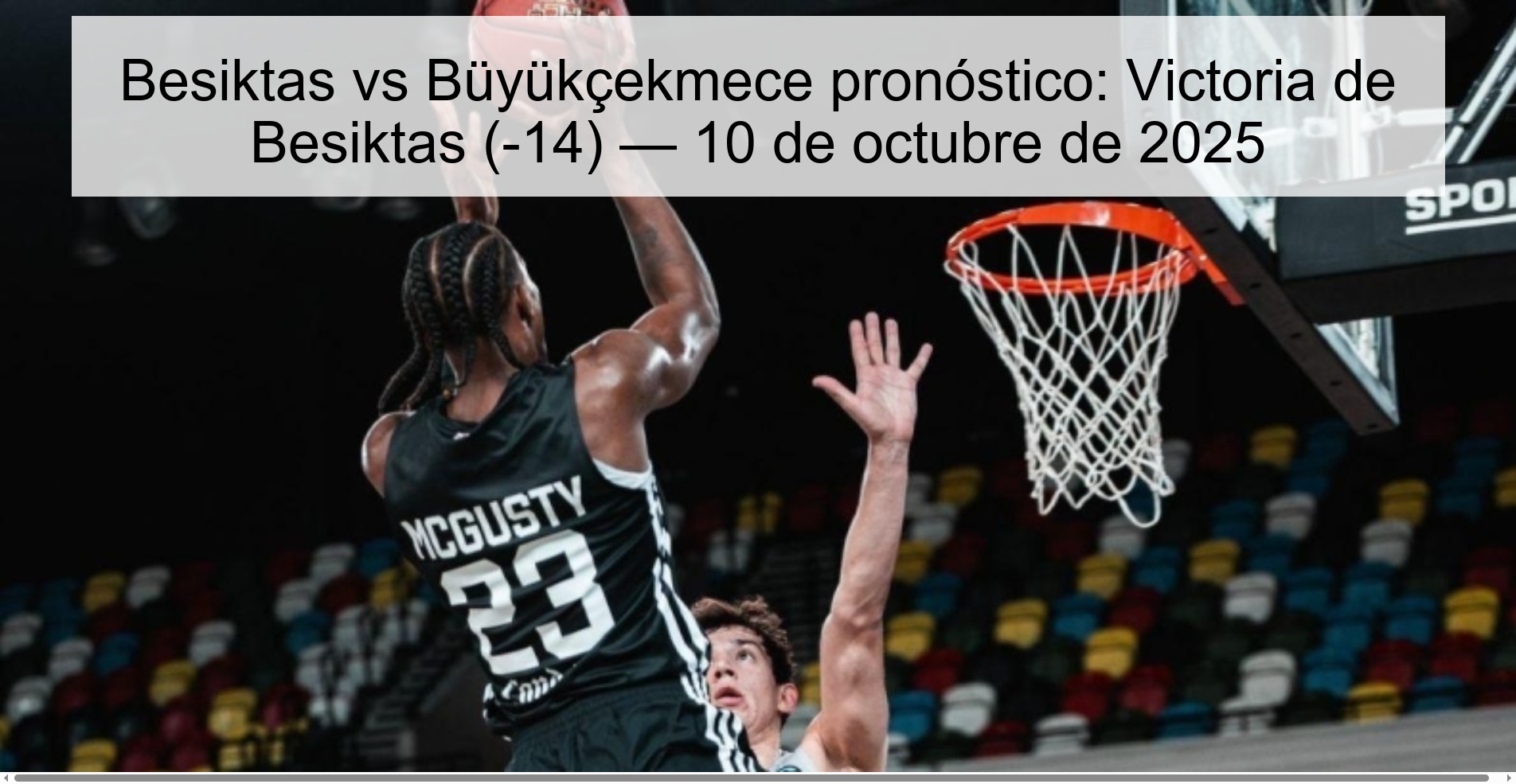 Besiktas vs Büyükçekmece pronóstico: Victoria de Besiktas (-14) — 10 de octubre de 2025