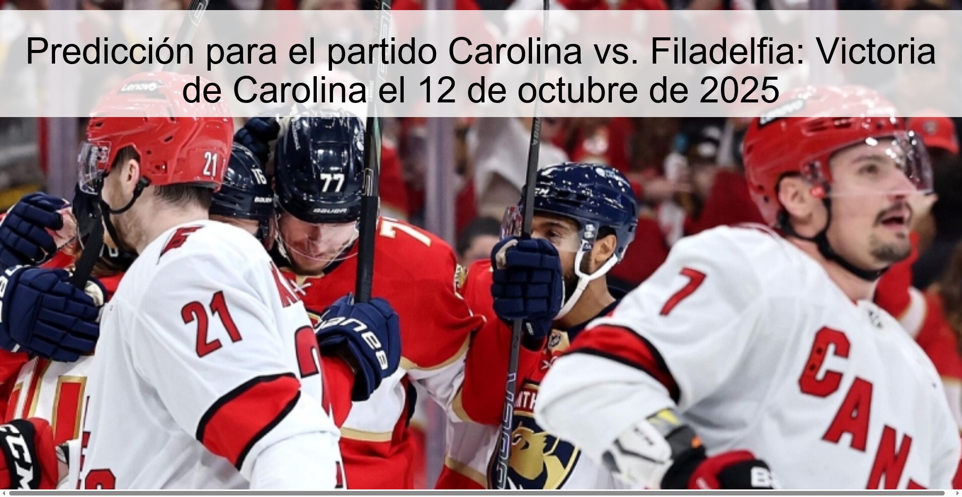 Predicción para el partido Carolina vs. Filadelfia: Victoria de Carolina el 12 de octubre de 2025