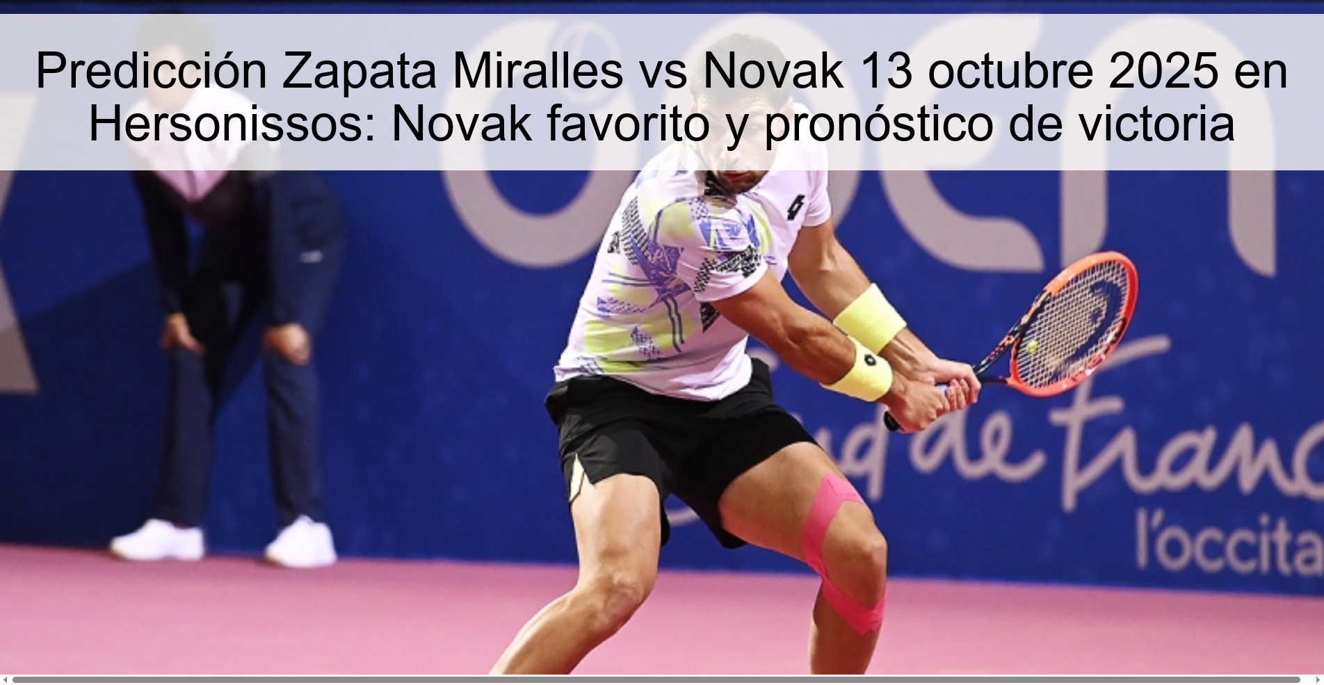 Predicción Zapata Miralles vs Novak 13 octubre 2025 en Hersonissos: Novak favorito y pronóstico de victoria
