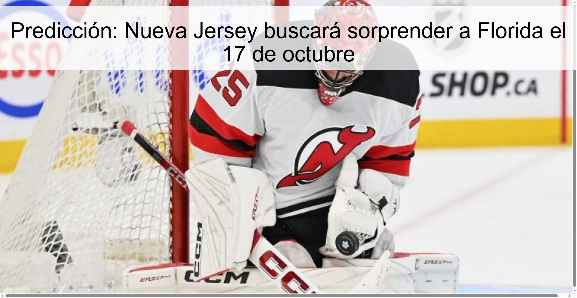 Predicción: Nueva Jersey buscará sorprender a Florida el 17 de octubre