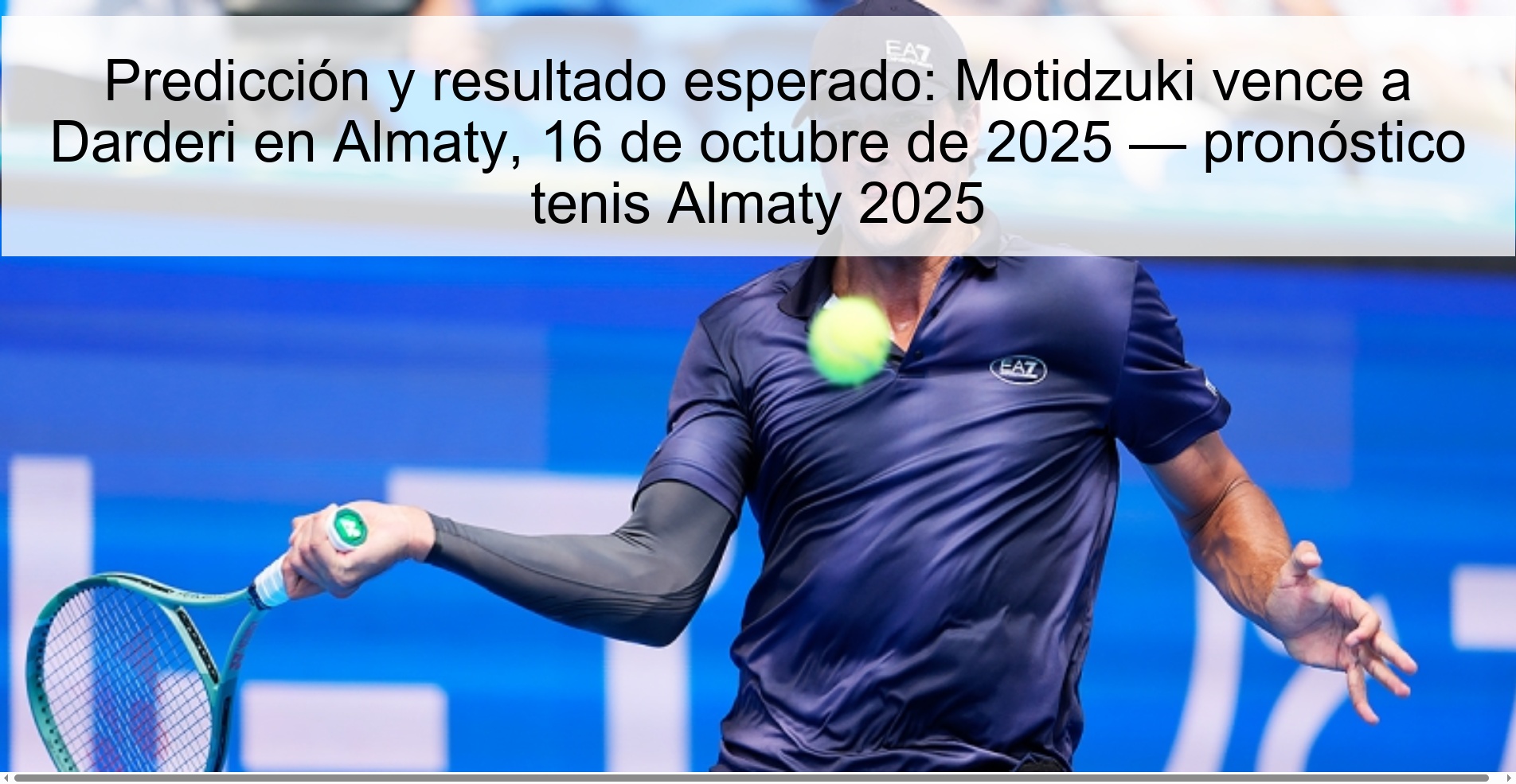 Predicción y resultado esperado: Motidzuki vence a Darderi en Almaty, 16 de octubre de 2025 — pronóstico tenis Almaty 2025