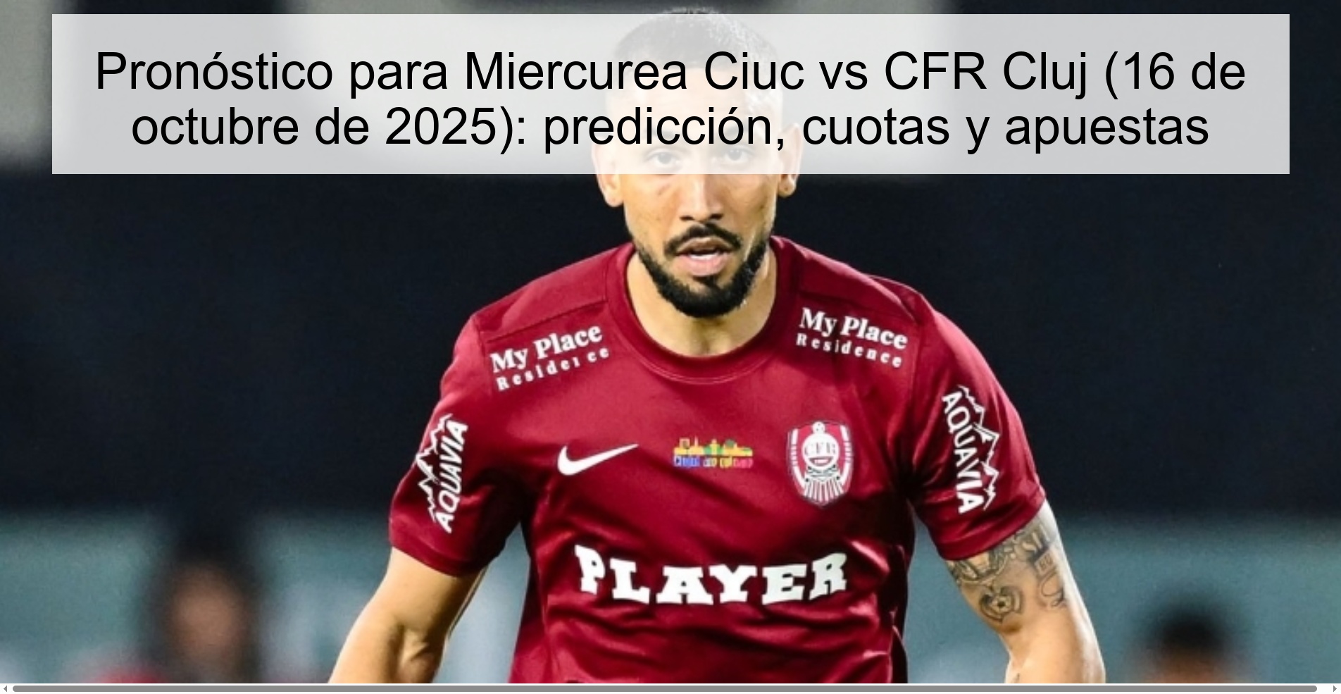 Pronóstico para Miercurea Ciuc vs CFR Cluj (16 de octubre de 2025): predicción, cuotas y apuestas