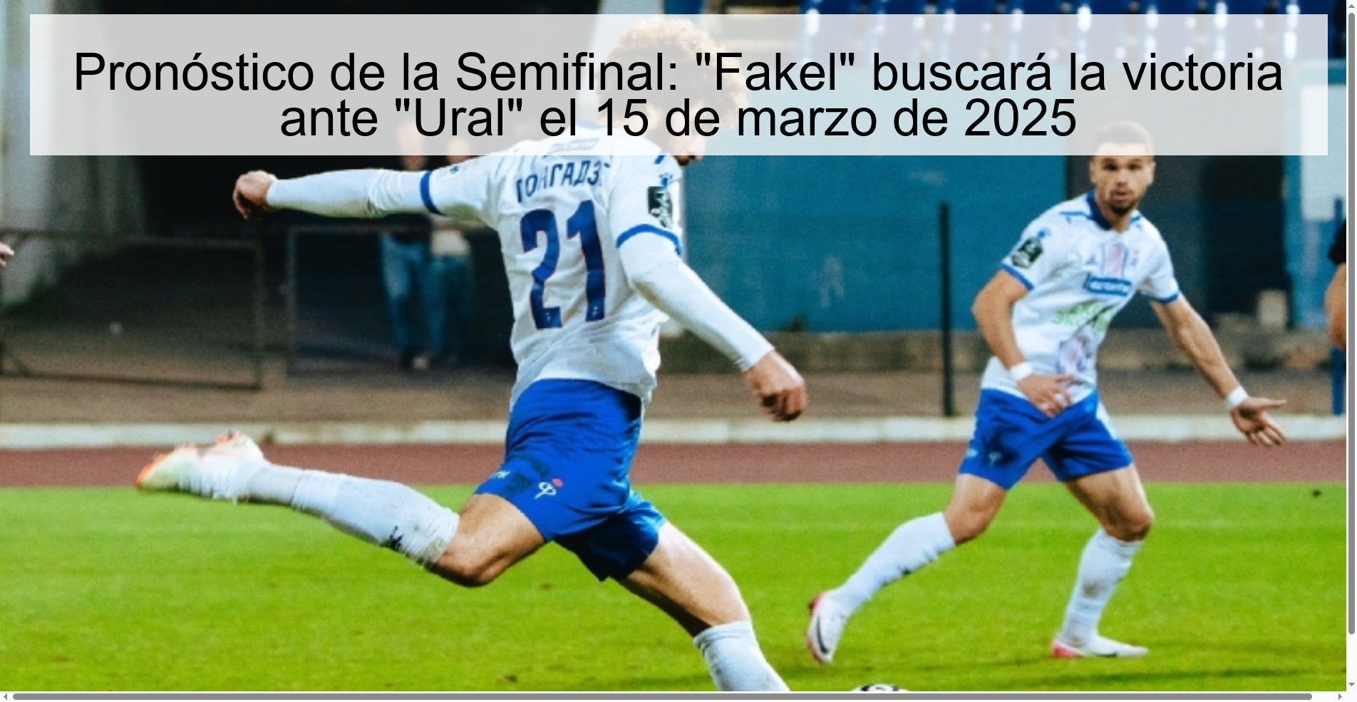 Pronóstico de la Semifinal: 