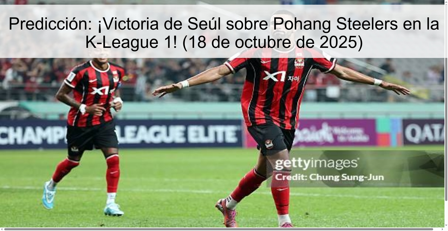 Predicción: ¡Victoria de Seúl sobre Pohang Steelers en la K-League 1! (18 de octubre de 2025)