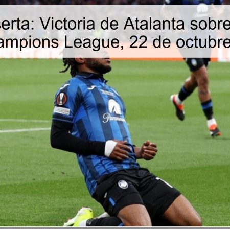 Predicción Aserta: Victoria de Atalanta sobre Slavia Praga en la Champions League, 22 de octubre de 2025