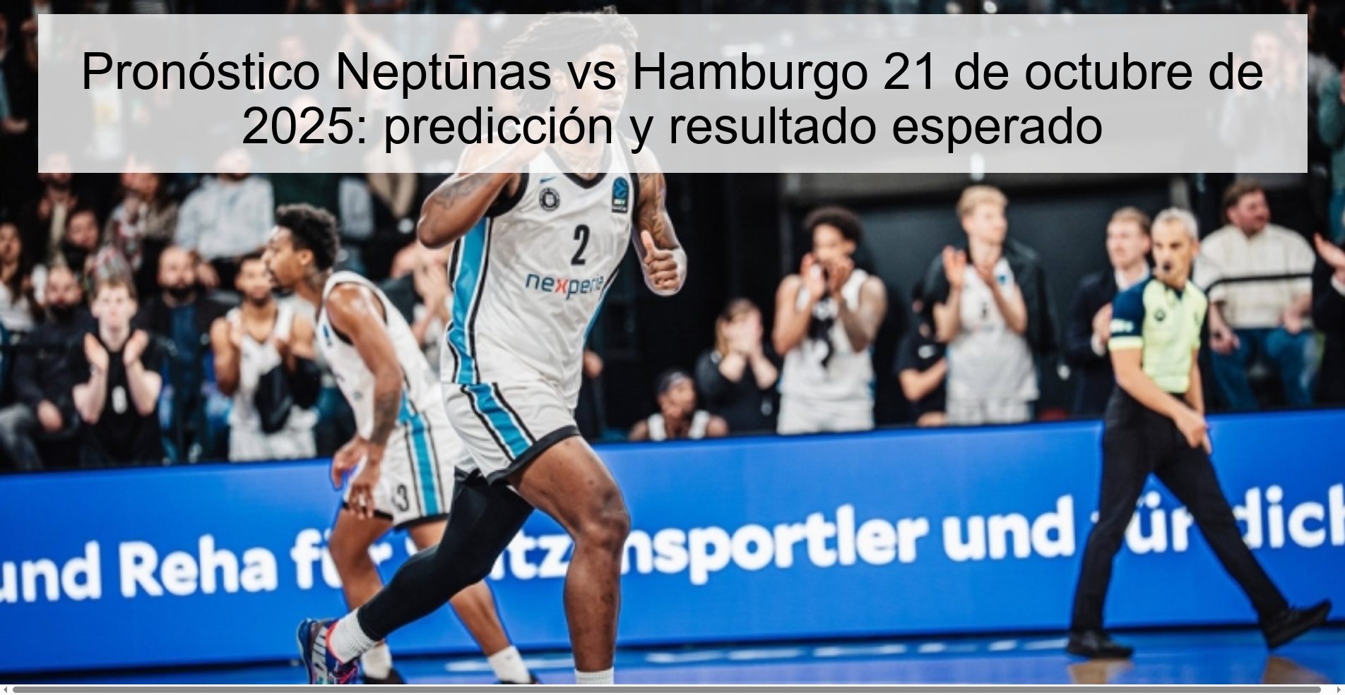 Pronóstico Neptūnas vs Hamburgo 21 de octubre de 2025: predicción y resultado esperado