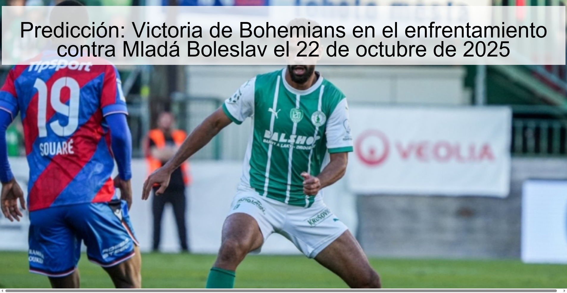 Predicción: Victoria de Bohemians en el enfrentamiento contra Mladá Boleslav el 22 de octubre de 2025