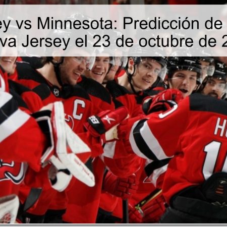 Nueva Jersey vs Minnesota: Predicción de victoria para Nueva Jersey el 23 de octubre de 2025