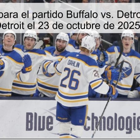 Predicción para el partido Buffalo vs. Detroit: ¿Ganará Detroit el 23 de octubre de 2025?