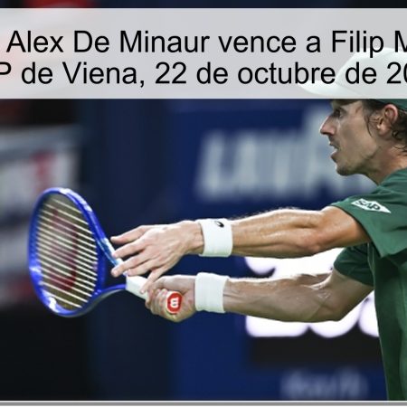 Predicción: Alex De Minaur vence a Filip Misolic en el ATP de Viena, 22 de octubre de 2025