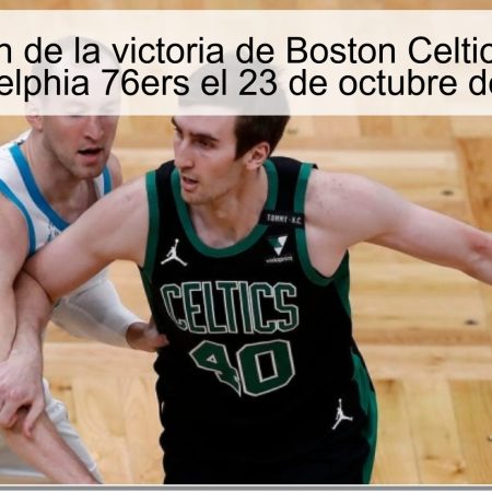 Predicción de la victoria de Boston Celtics frente a Philadelphia 76ers el 23 de octubre de 2025