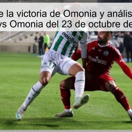 Predicción de la victoria de Omonia y análisis del partido Drita vs Omonia del 23 de octubre de 2025