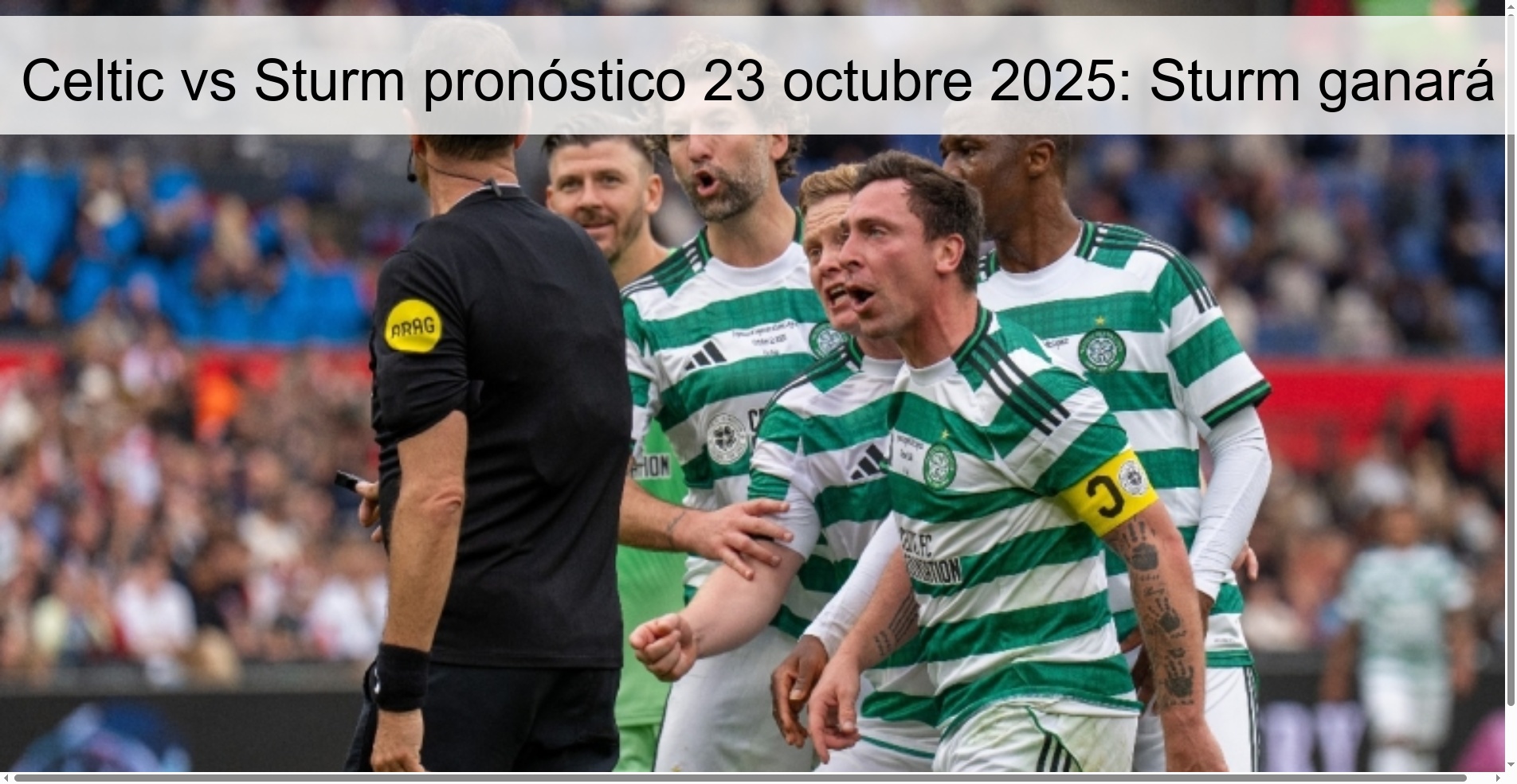 Celtic vs Sturm pronóstico 23 octubre 2025: Sturm ganará 1 315479