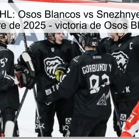 Predicción MHL: Osos Blancos vs Snezhnye Barsy 23 de octubre de 2025 – victoria de Osos Blancos