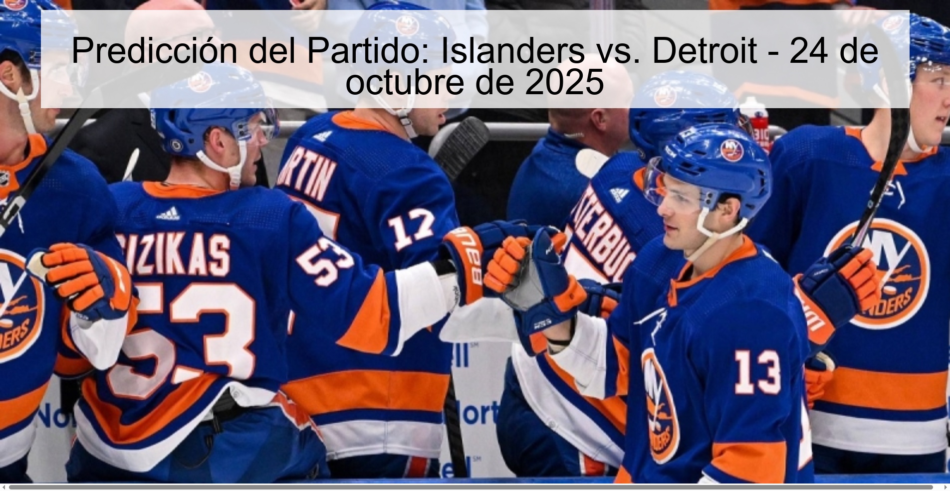 Predicción del Partido: Islanders vs. Detroit - 24 de octubre de 2025 1 315568