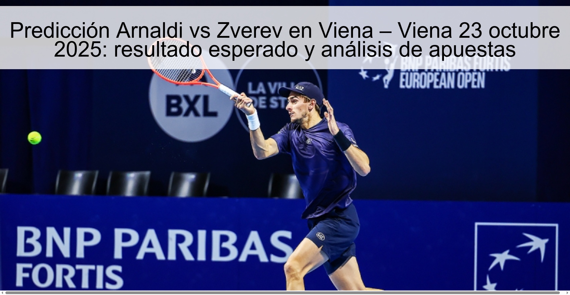 Predicción Arnaldi vs Zverev en Viena – Viena 23 octubre 2025: resultado esperado y análisis de apuestas