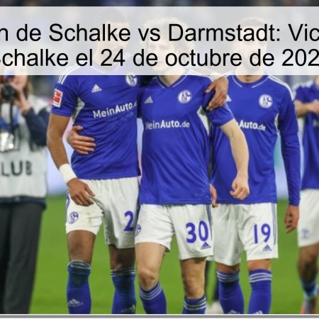 Predicción de Schalke vs Darmstadt: Victoria para Schalke el 24 de octubre de 2025