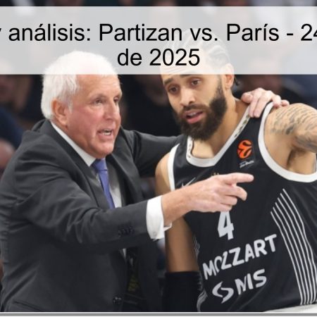 Predicción y análisis: Partizan vs. París – 24 de octubre de 2025