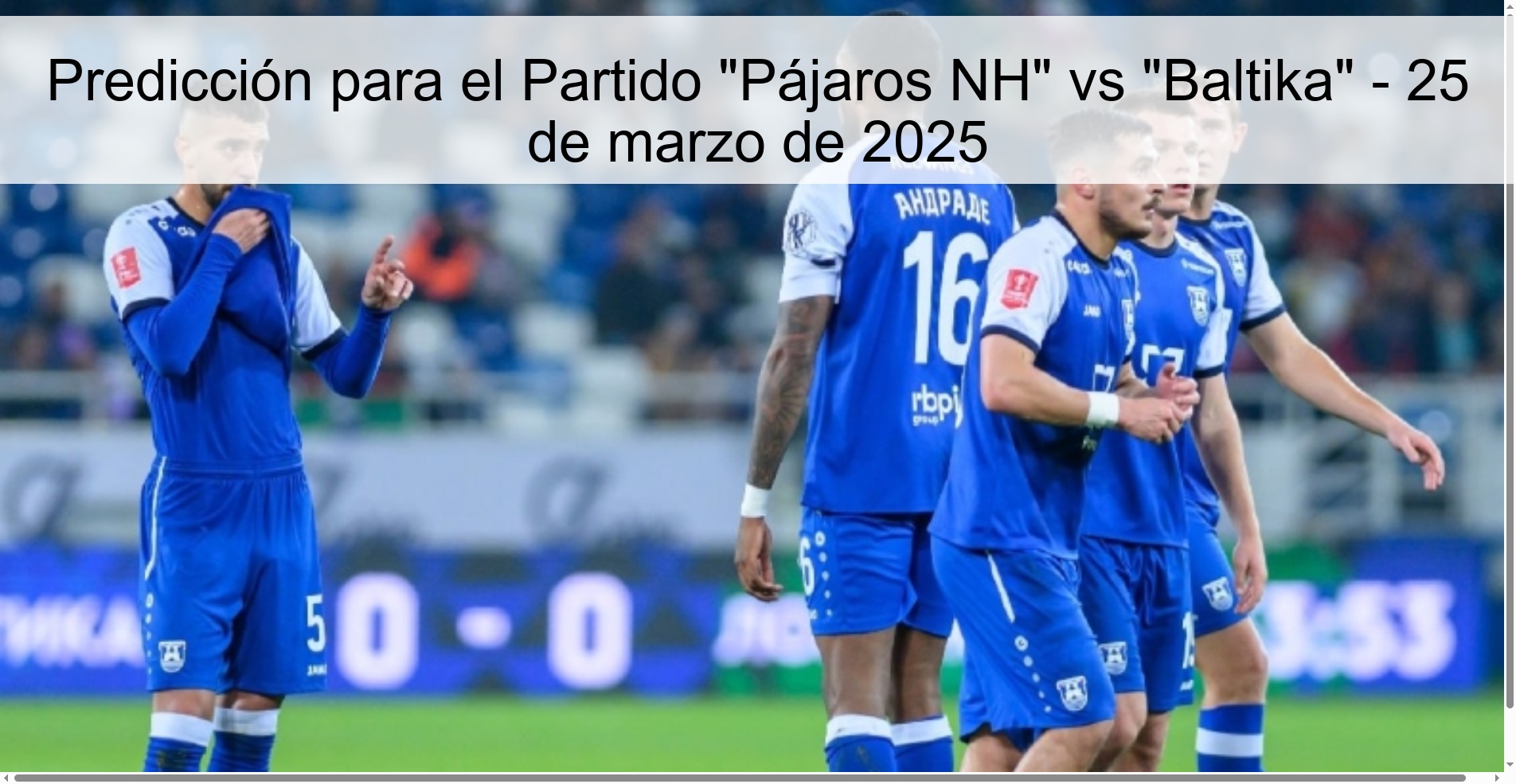Predicción para el Partido 