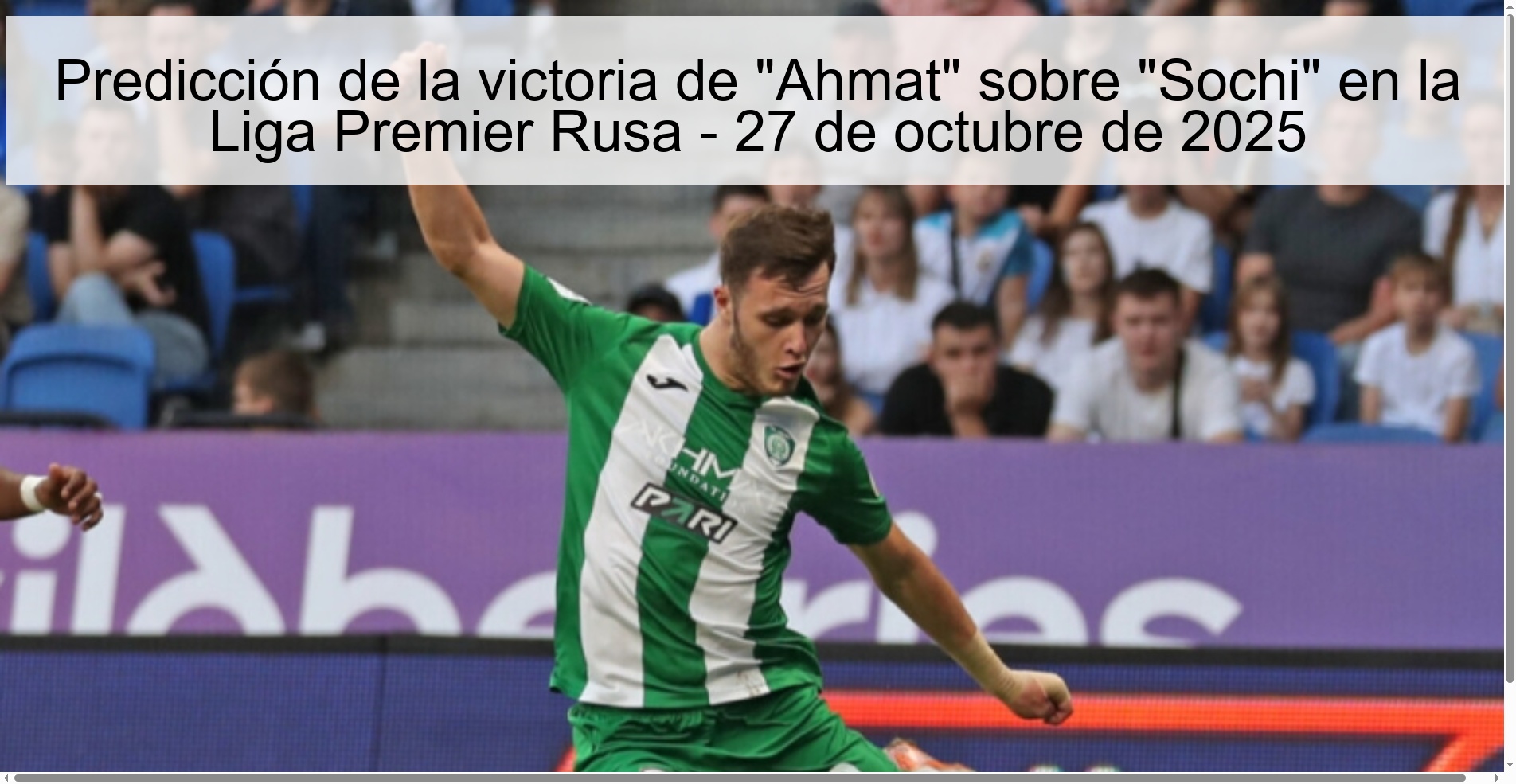 Predicción de la victoria de 