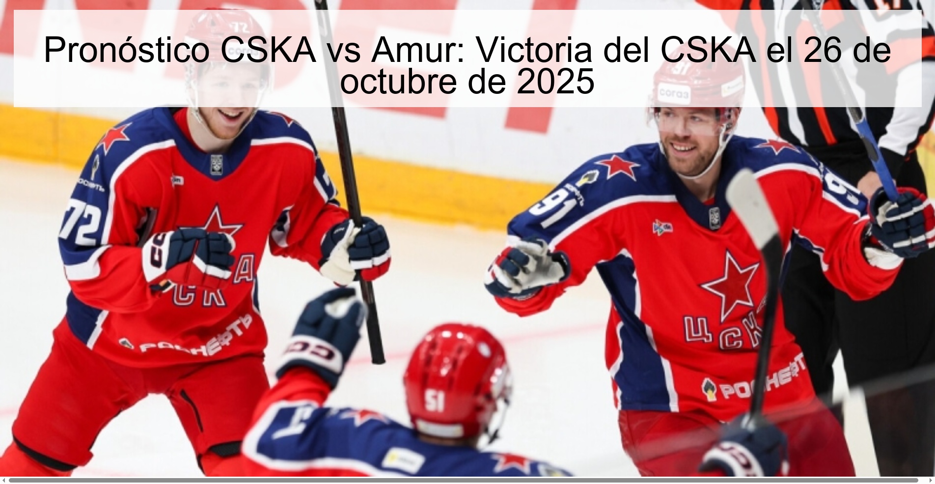 Pronóstico CSKA vs Amur: Victoria del CSKA el 26 de octubre de 2025
