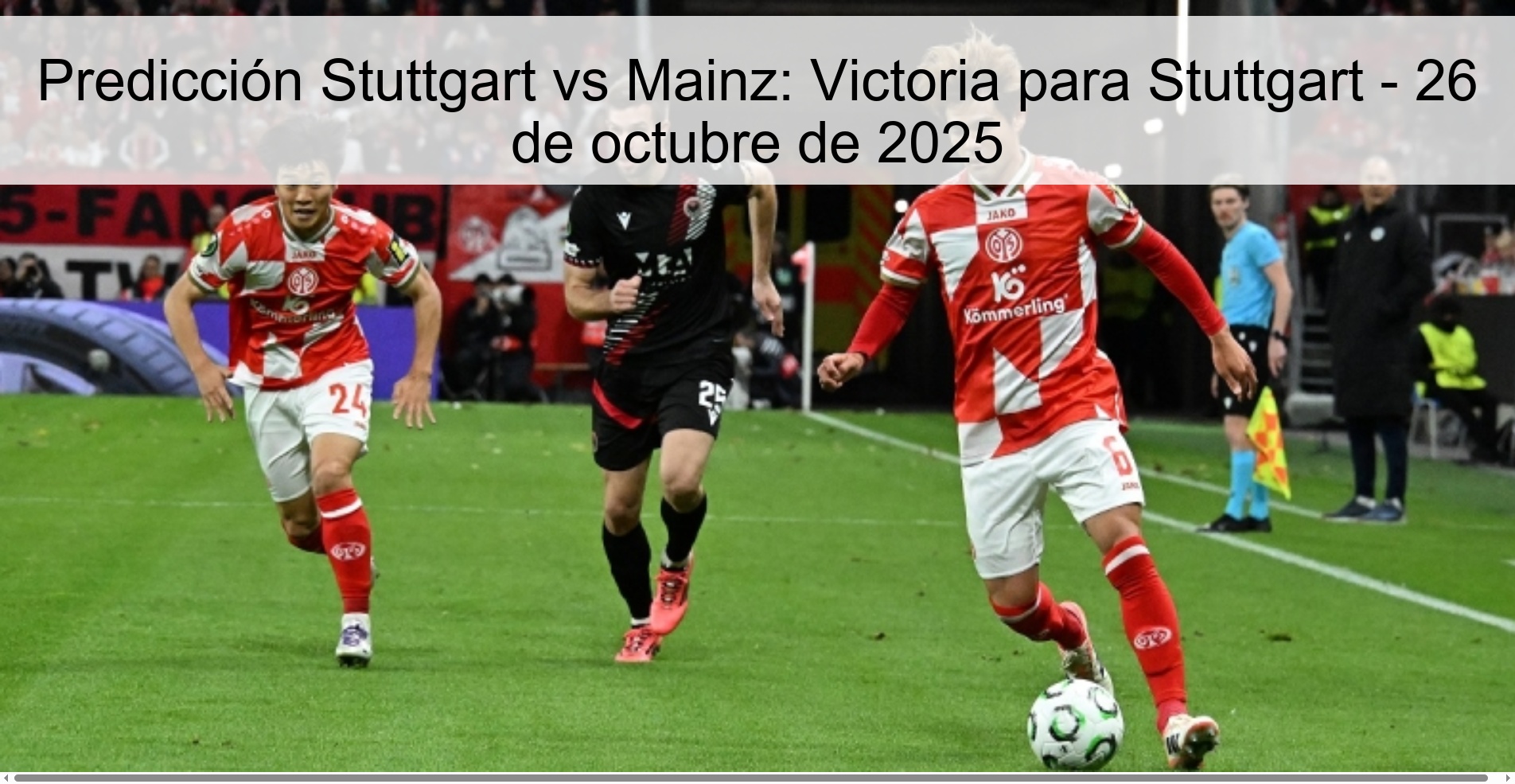 Predicción Stuttgart vs Mainz: Victoria para Stuttgart - 26 de octubre de 2025 1 Predicción Stuttgart vs Mainz: Victoria para Stuttgart - 26 de octubre de 2025