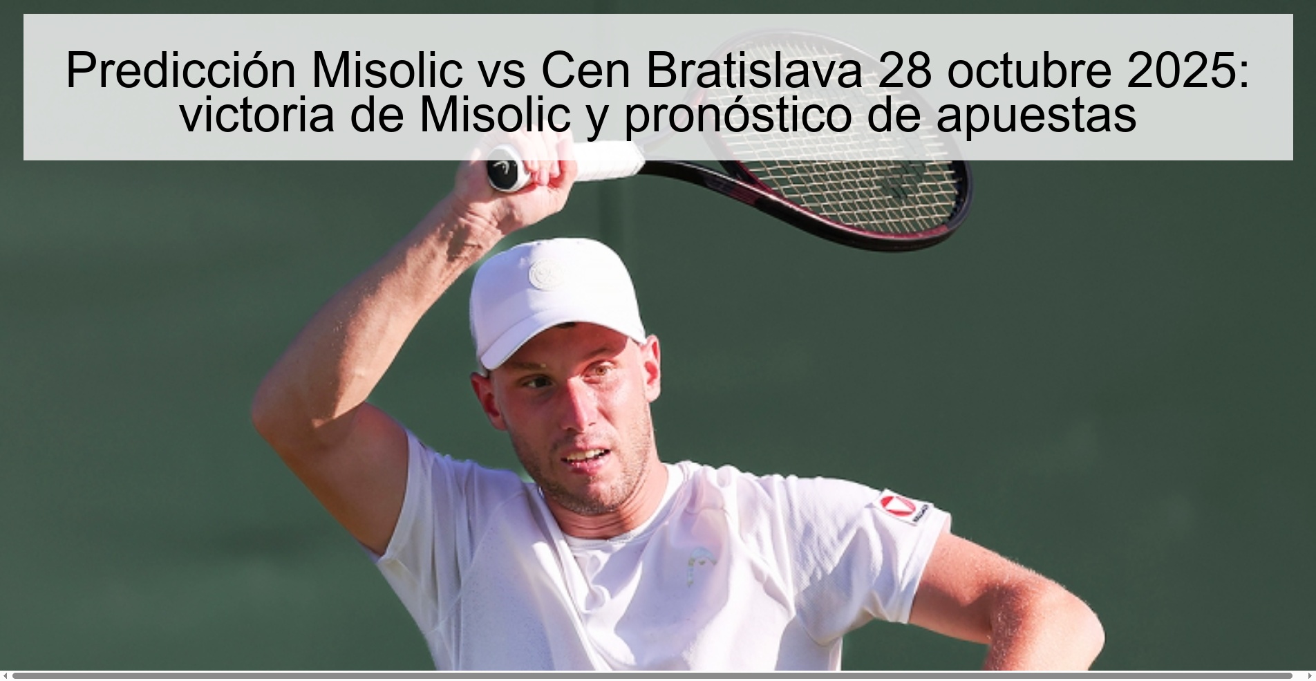 Predicción Misolic vs Cen Bratislava 28 octubre 2025: victoria de Misolic y pronóstico de apuestas