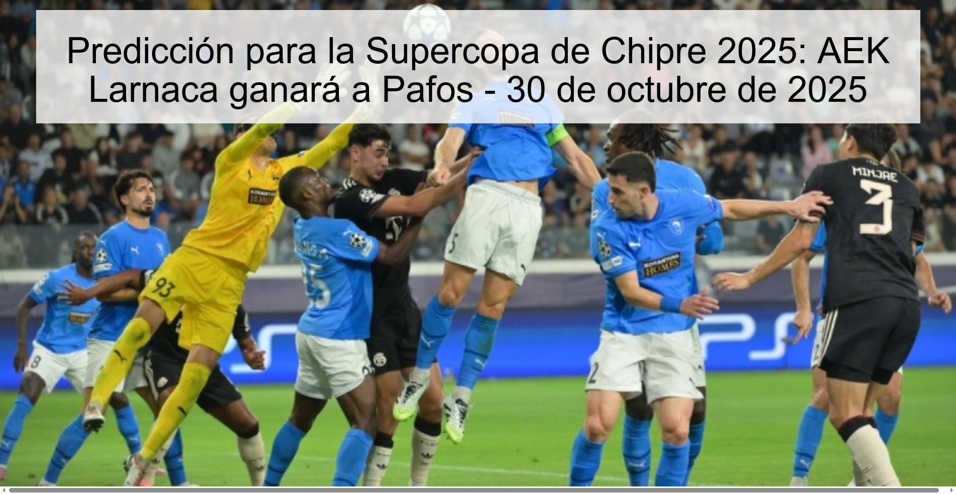 Predicción para la Supercopa de Chipre 2025: AEK Larnaca ganará a Pafos - 30 de octubre de 2025