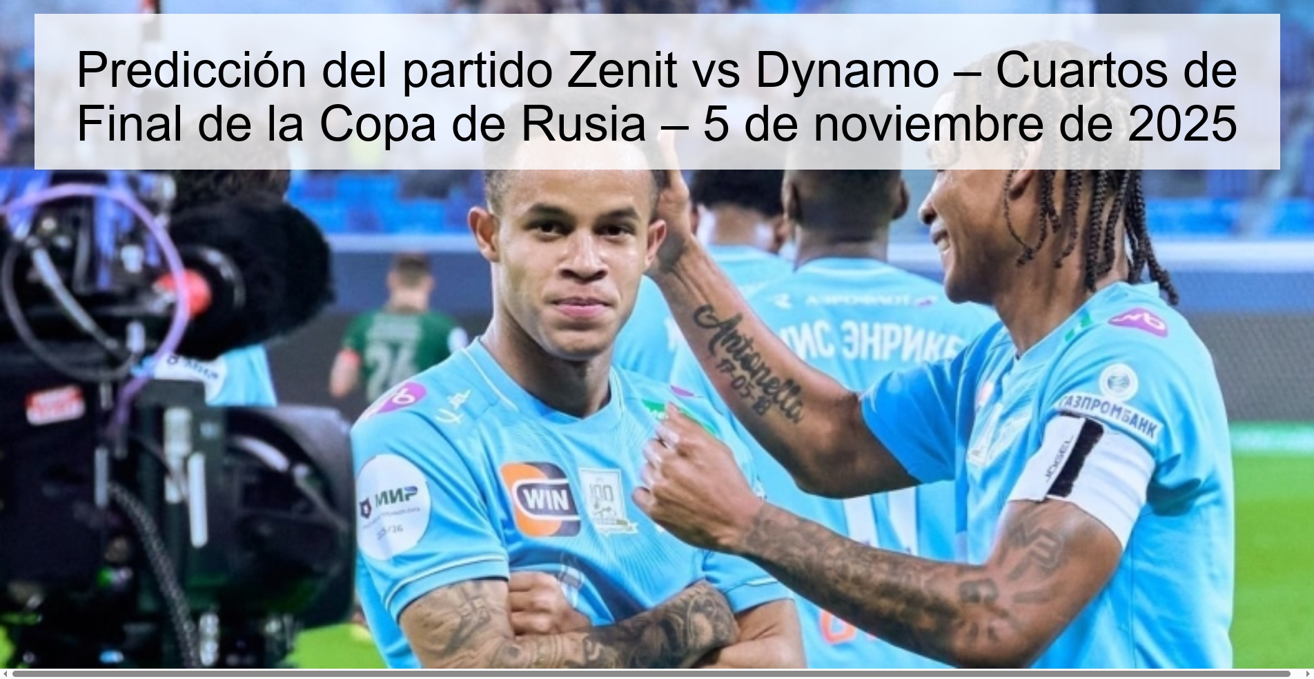 Predicción del partido Zenit vs Dynamo – Cuartos de Final de la Copa de Rusia – 5 de noviembre de 2025 1 320275