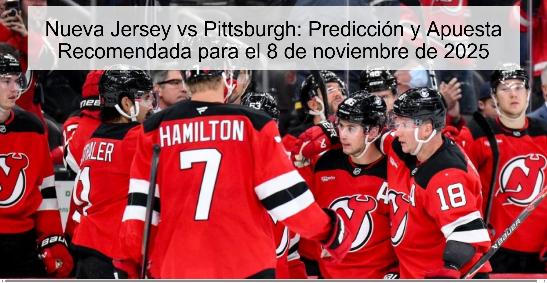 Nueva Jersey vs Pittsburgh: Predicción y Apuesta Recomendada para el 8 de noviembre de 2025 1 321394