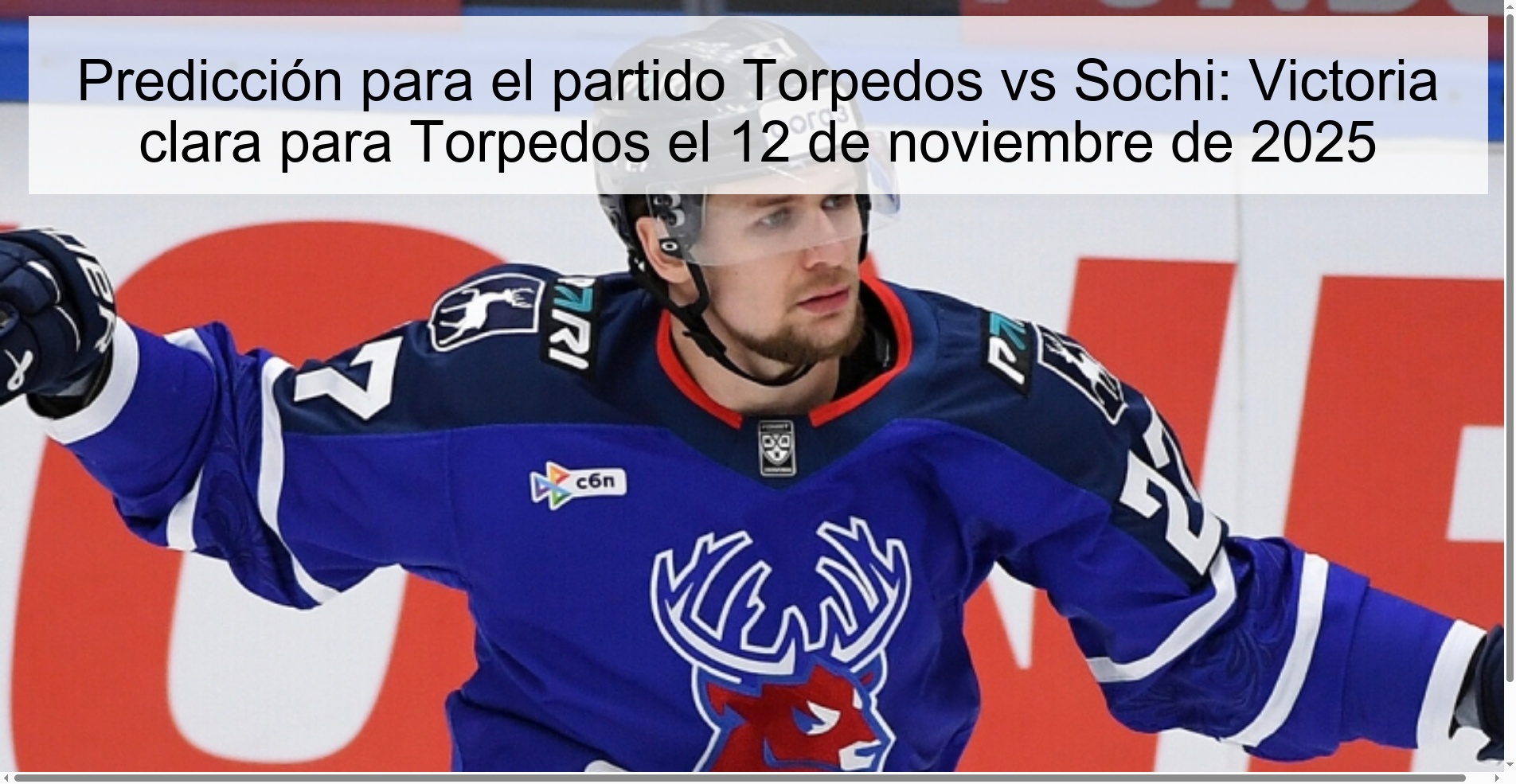 Predicción para el partido Torpedos vs Sochi: Victoria clara para Torpedos el 12 de noviembre de 2025 1 322754
