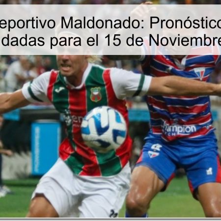 Colón vs Deportivo Maldonado: Pronóstico y Apuesta Recomendadas para el 15 de Noviembre de 2025