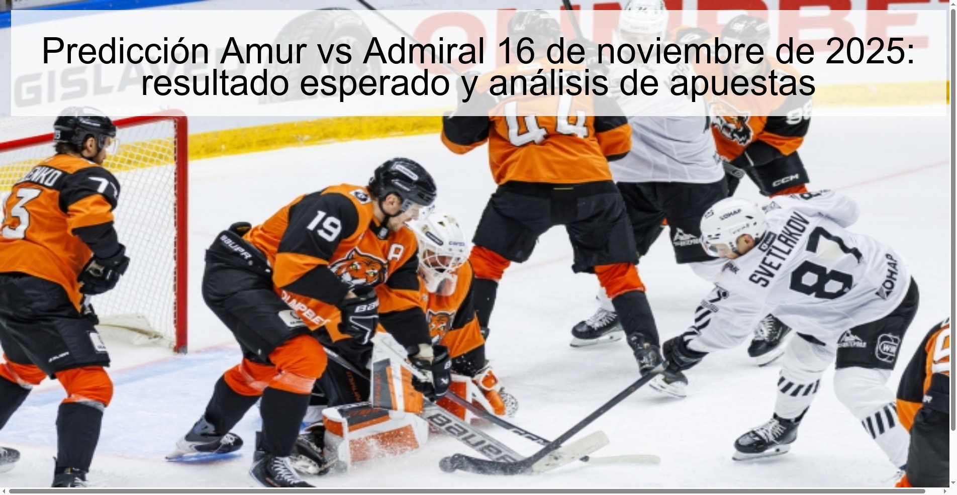 Predicción Amur vs Admiral 16 de noviembre de 2025: resultado esperado y análisis de apuestas 1 324091