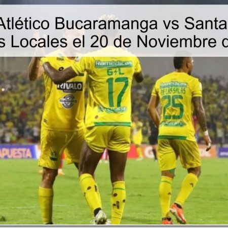 Pronóstico Atlético Bucaramanga vs Santa Fe: Victoria para los Locales el 20 de Noviembre de 2025