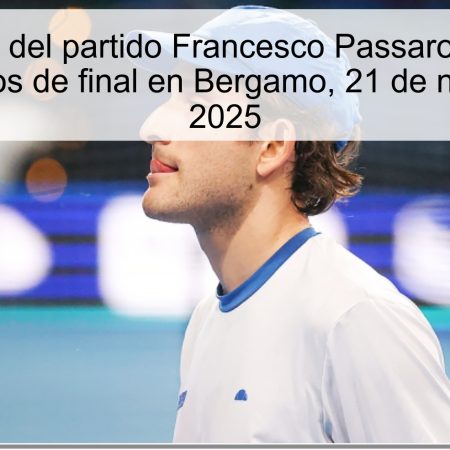 Pronóstico del partido Francesco Passaro vs. Marko Topo: Cuartos de final en Bergamo, 21 de noviembre de 2025