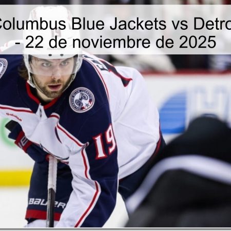 Pronóstico: Columbus Blue Jackets vs Detroit Red Wings – 22 de noviembre de 2025