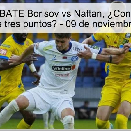 Pronóstico: BATE Borisov vs Naftan, ¿Conseguirán los locales los tres puntos? – 09 de noviembre de 2025