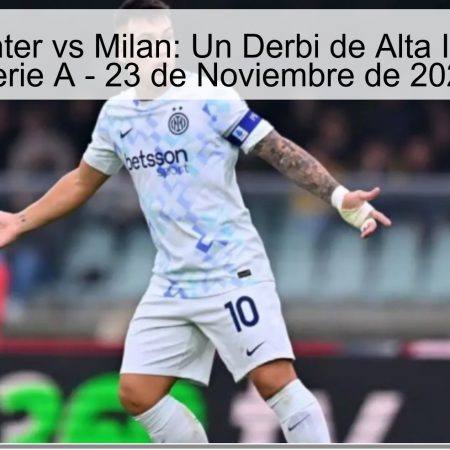 Pronóstico Inter vs Milan: Un Derbi de Alta Intensidad en Serie A – 23 de Noviembre de 2025