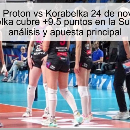Pronóstico Proton vs Korabelka 24 de noviembre de 2025: Korabelka cubre +9.5 puntos en la Superliga Rusa, análisis y apuesta principal