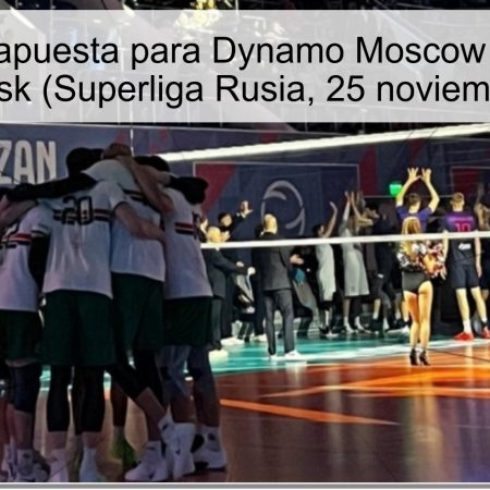 Pronóstico y apuesta para Dynamo Moscow vs Lokomotiv Novosibirsk (Superliga Rusia, 25 noviembre 2025)