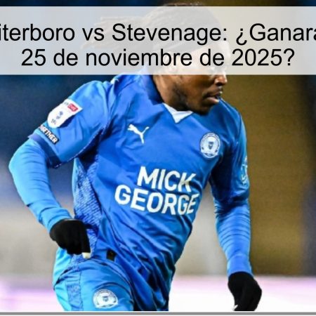 Pronóstico Piterboro vs Stevenage: ¿Ganará Piterboro el 25 de noviembre de 2025?