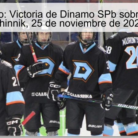 Pronóstico: Victoria de Dinamo SPb sobre Dinamo Shinnik, 25 de noviembre de 2025