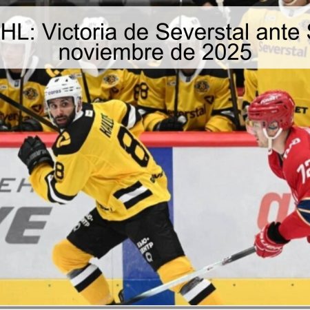 Pronóstico KHL: Victoria de Severstal ante SKA el 26 de noviembre de 2025