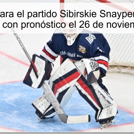 Pronóstico para el partido Sibirskie Snaypery vs Stalnye Lisy: Victoria con pronóstico el 26 de noviembre de 2025
