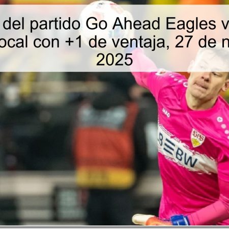 Pronóstico del partido Go Ahead Eagles vs Stuttgart: Victoria del local con +1 de ventaja, 27 de noviembre de 2025
