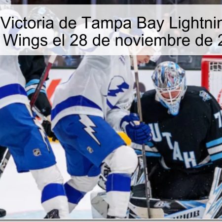 Pronóstico: Victoria de Tampa Bay Lightning vs Detroit Red Wings el 28 de noviembre de 2025