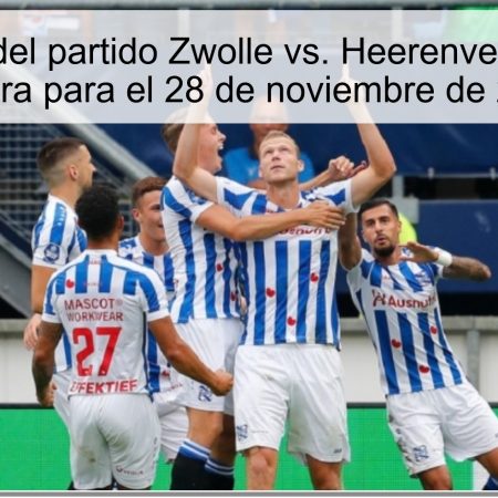 Pronóstico del partido Zwolle vs. Heerenveen: Apuesta segura para el 28 de noviembre de 2025