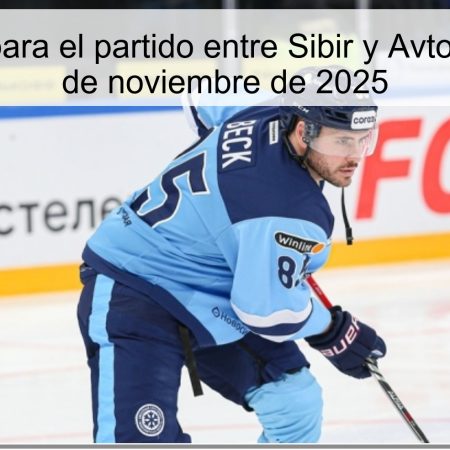 Pronóstico para el partido entre Sibir y Avtomobilist – 29 de noviembre de 2025