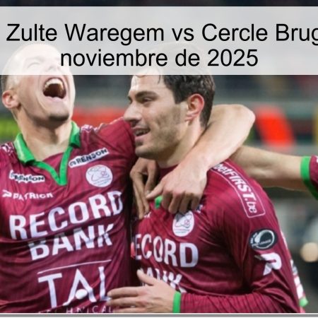 Pronóstico Zulte Waregem vs Cercle Brugge – 21 de noviembre de 2025